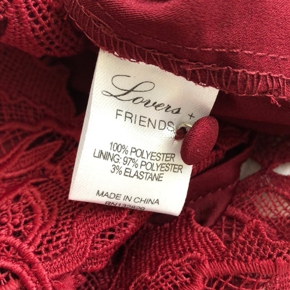 Lovers + Friends Peony Lace Open Back Wine Small Worn By Taylor Swift - Picture 6 of 9